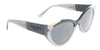 Prada  0PR 03WSF 03M550 Black Opal Grey Cat Eye Sunglasses