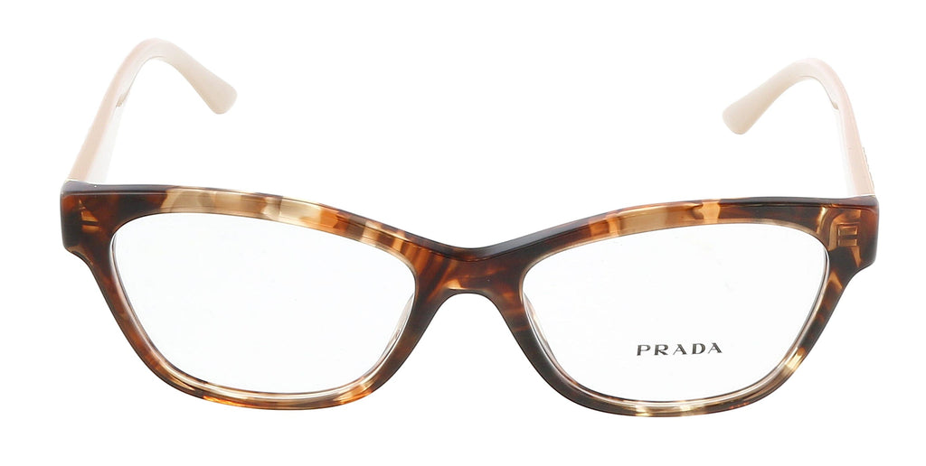 Prada 0PR 03WV 07R1O151 Rectangle Full rim Havana Eyeglasses