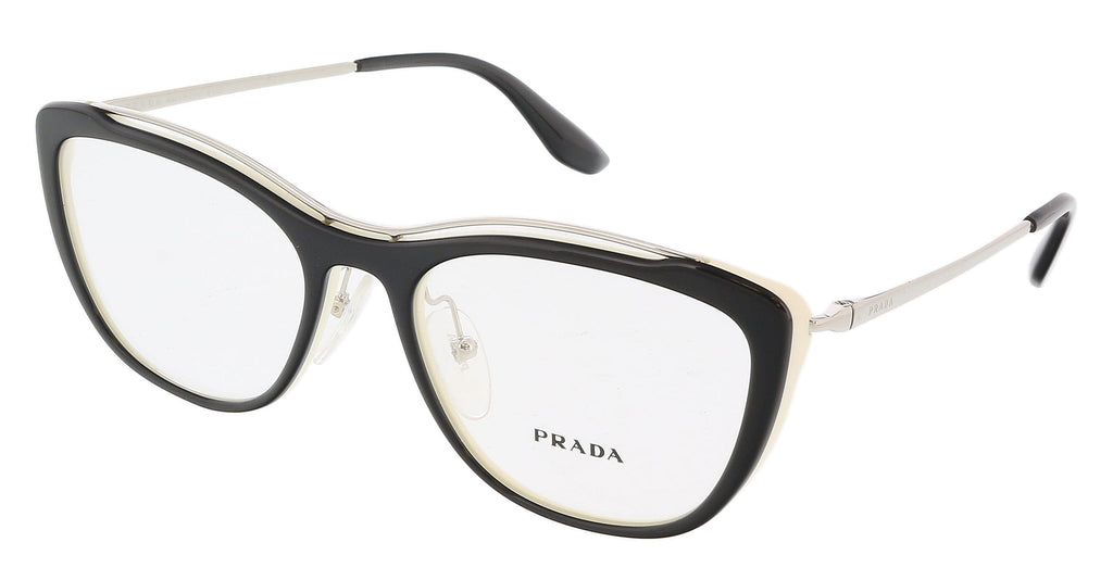 Prada  Cat Eye Full Rim BlacK/Ivory Eyeglasses