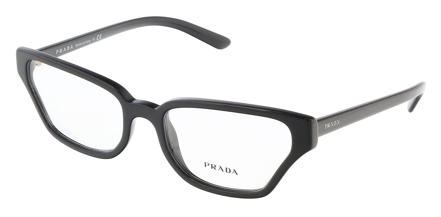 Prada 0PR 04XV 1AB1O154 Irregular Full Rim Black Eyeglasses