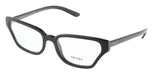 Prada 0PR 04XV 1AB1O154 Irregular Full Rim Black Eyeglasses