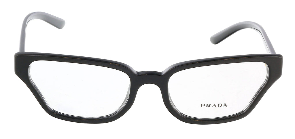 Prada 0PR 04XV 1AB1O154 Irregular Full Rim Black Eyeglasses