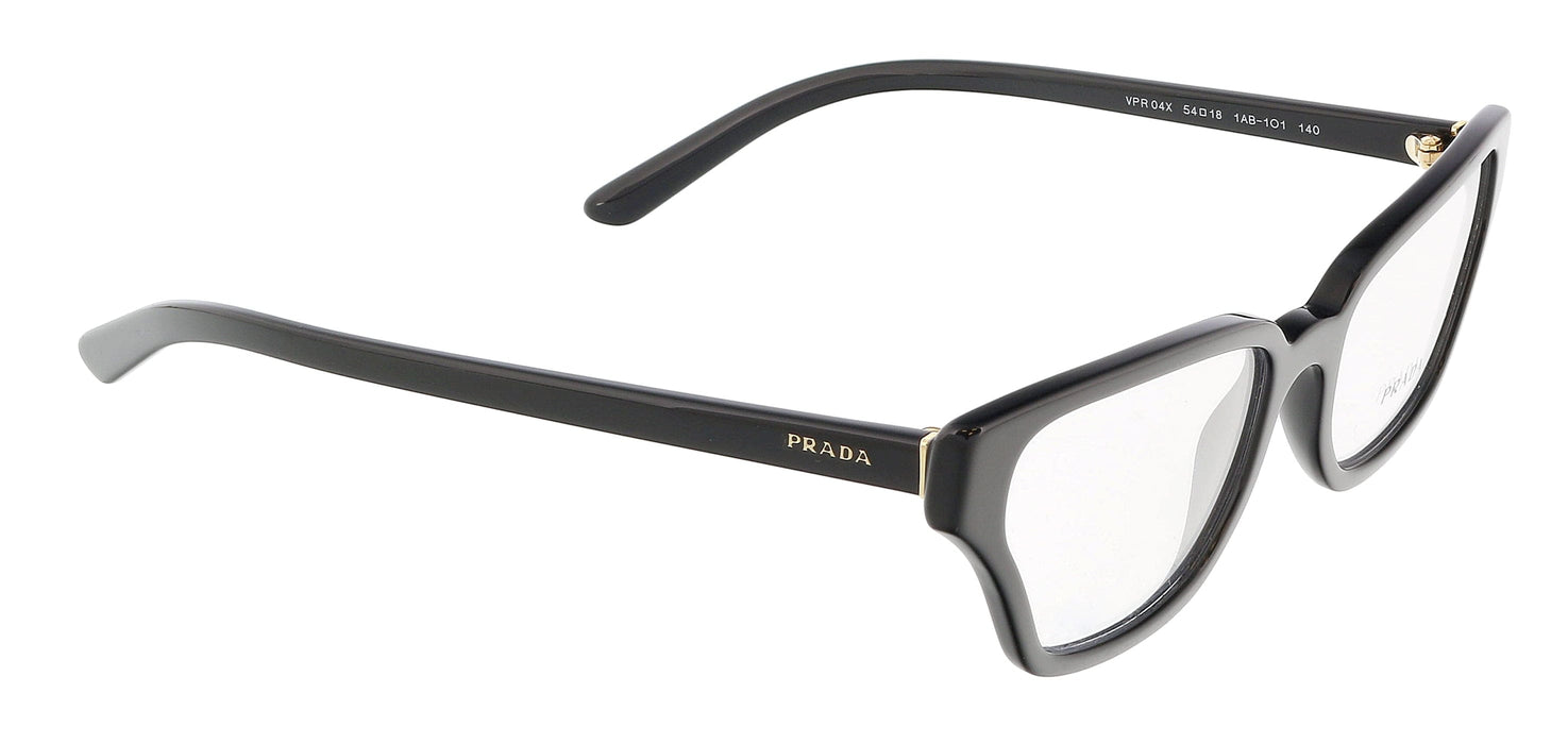 Prada 0PR 04XV 1AB1O154 Irregular Full Rim Black Eyeglasses