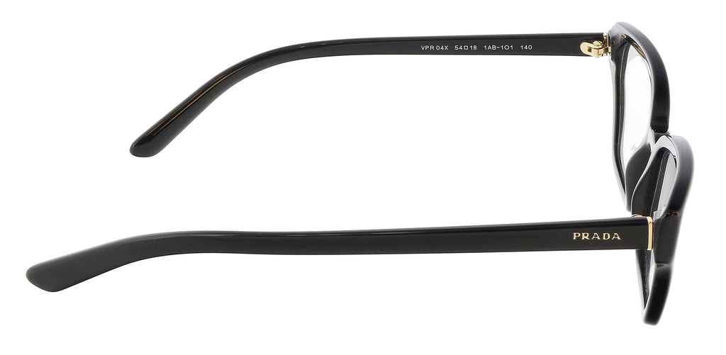 Prada 0PR 04XV 1AB1O154 Irregular Full Rim Black Eyeglasses