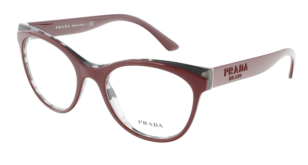 Prada  Cat Eye Full Rim Bordeaux/grey Eyeglasses