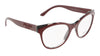 Prada 0PR 05WV 07H1O151 Cat Eye Full Rim Bordeaux/grey Eyeglasses