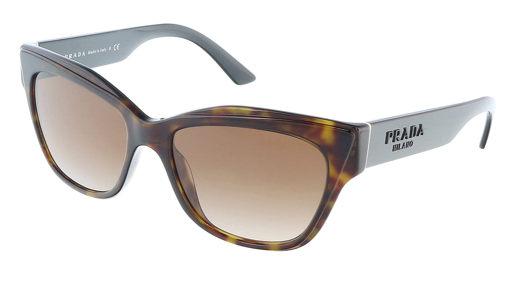 Prada  Cat Eye Full Rim Havana Sunglasses