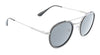 Prada 0PR 56XS M4Y5S049 Round Full Rim Black Silver Sunglasses