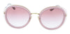 Prada 0PR 54YS 05Y02O53 Round Full Rim Buganville Opal Sunglasses