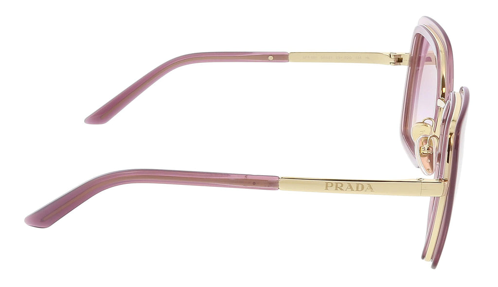 Prada 0PR 53YS 05Y02O53 Square Full Rim Buganville Opal Sunglasses