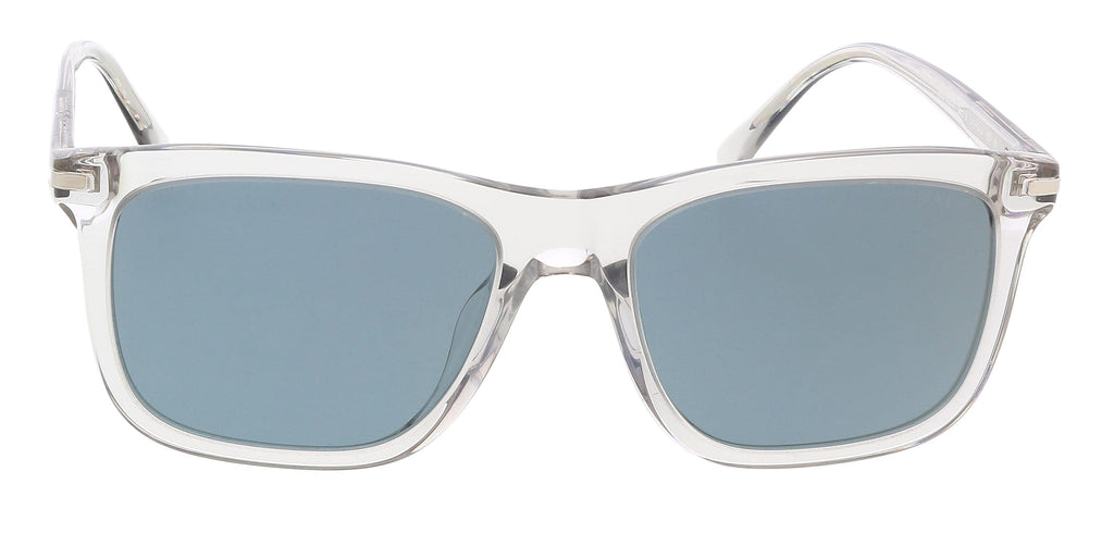 Prada 0PR 18WSF U430A956 Square Full Rim Grey Crystal Sunglasses