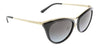 Michael Kors 0MK1065 10148G54 Azur Cat Eye Full Rim Light Gold/Black Sunglasses