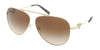 Michael Kors  Aviator Full rim Light Gold Sunglasses