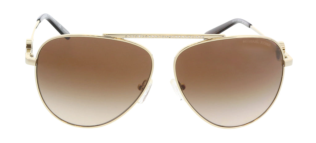 Michael Kors 0MK1066B 10011359 Salina Aviator Full rim Light Gold Sunglasses