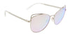 Michael Kors 0MK1035 11537V55 St Lucia Cat Eye Full Rim Silver Sunglasses