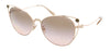 Coach  Cat Eye Full Rim Shiny Gold Sunglasses