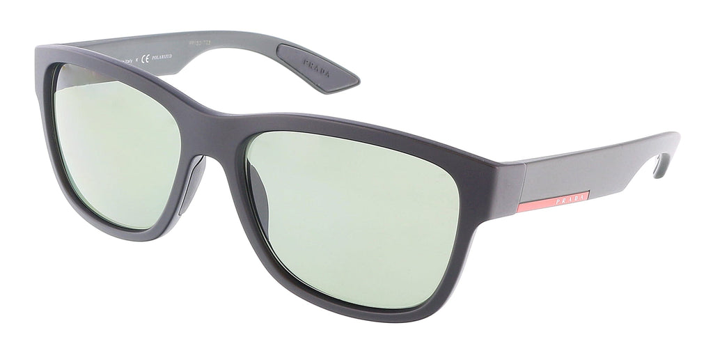 Prada Linea Rossa  Rectangle Full Rim Matte black Sunglasses