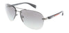 Prada Linea Rossa  Aviator Full Rim Gunmetal Sunglasses