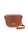 Cavalli Class TORINO Brown Medium Crocco Saddle Crossbody bag