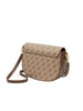 Cavalli Class TORINO Khaki Medium Croco Saddle  Crossbody bag