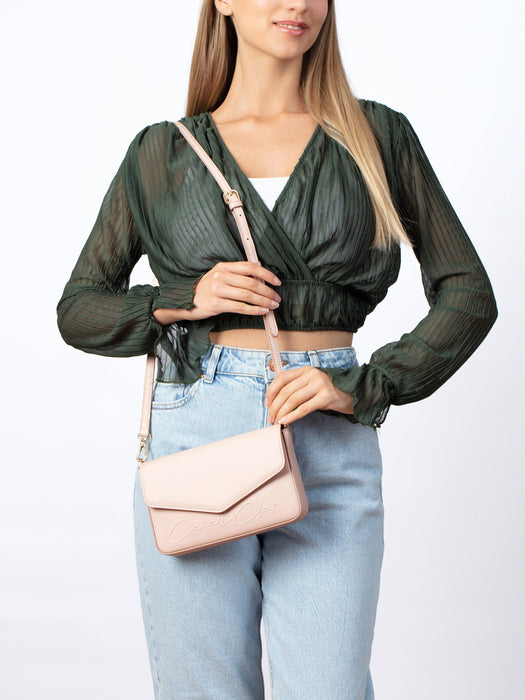 Cavalli Class MESSINA Powder Pink Small Envelope  Crossbody bag