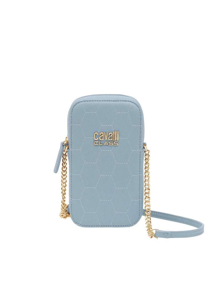 Cavalli Class PALERMO Light Blue Small Phone Holder Crossbody bag