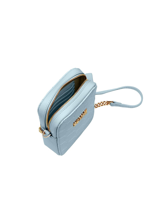 Cavalli Class PALERMO Light Blue Small Phone Holder Crossbody bag