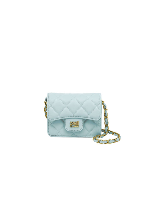 Cavalli Class COMO  Light Blue  Mini Quilted Crossbody  Bag