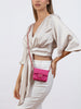 Cavalli Class COMO  Pink  Mini Quilted Crossbody  Bag