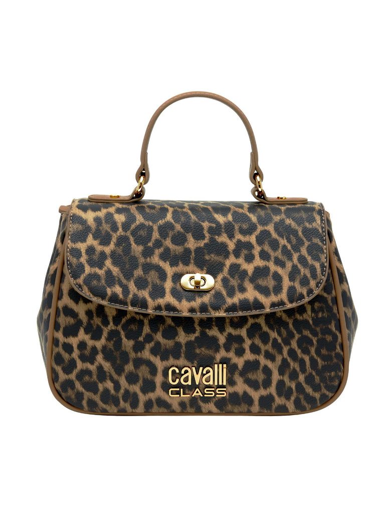 Cavalli Class LUCCA Camel Medium Top Handle Shoulder Bag
