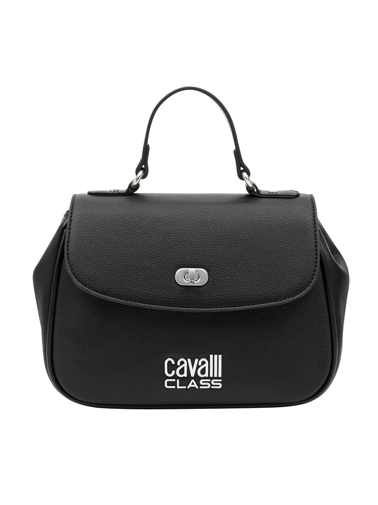 Cavalli Class LUCCA Black Medium Top Handle Shoulder Bag