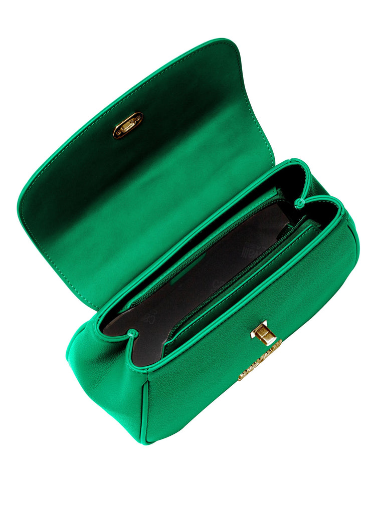 Cavalli Class LUCCA Green Medium Top Handle Shoulder Bag