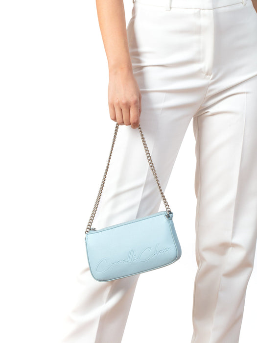 Cavalli Class BARI Light Blue Small Clutch Shoulder Bag