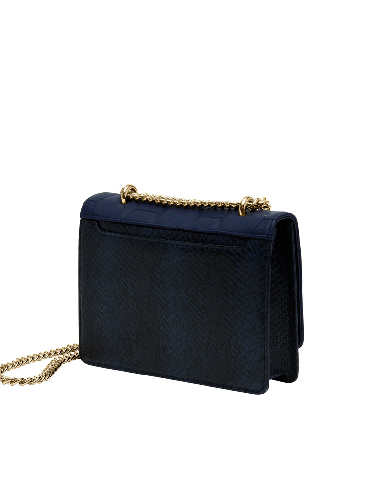 Cavalli Class VERONA Navy Medium Structured Shoulder Bag