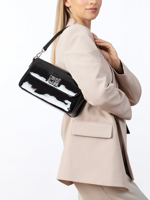 Cavalli Class FIRENZE Black Medium Classic Shoulder Bag