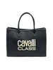 Cavalli Class MODENA Black Large Shopper Tote Bag