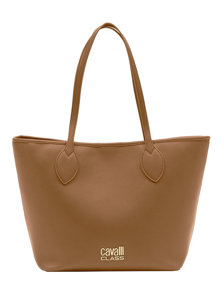 Cavalli Class RAVENNA Camel Everyday Soft Large Shopper Tote Bag