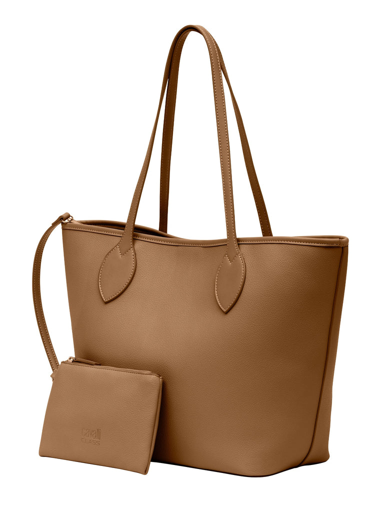 Cavalli Class RAVENNA Camel Everyday Soft Large Shopper Tote Bag