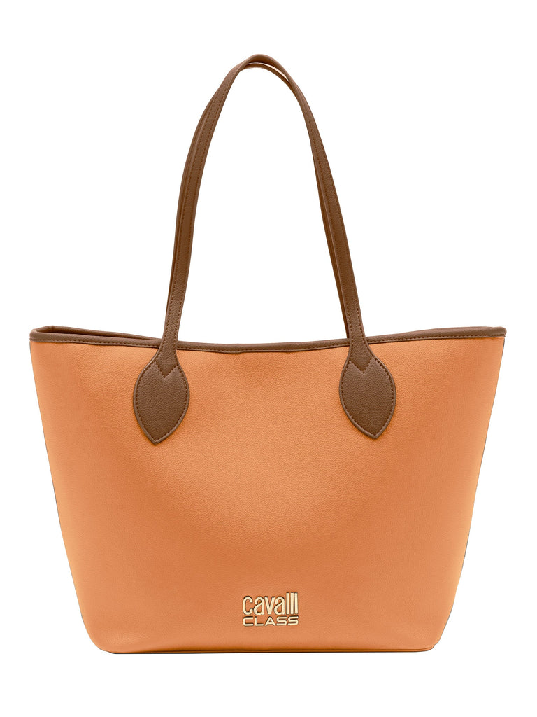 Cavalli Class RAVENNA Light Peach Everyday Soft Large Shopper Tote Bag