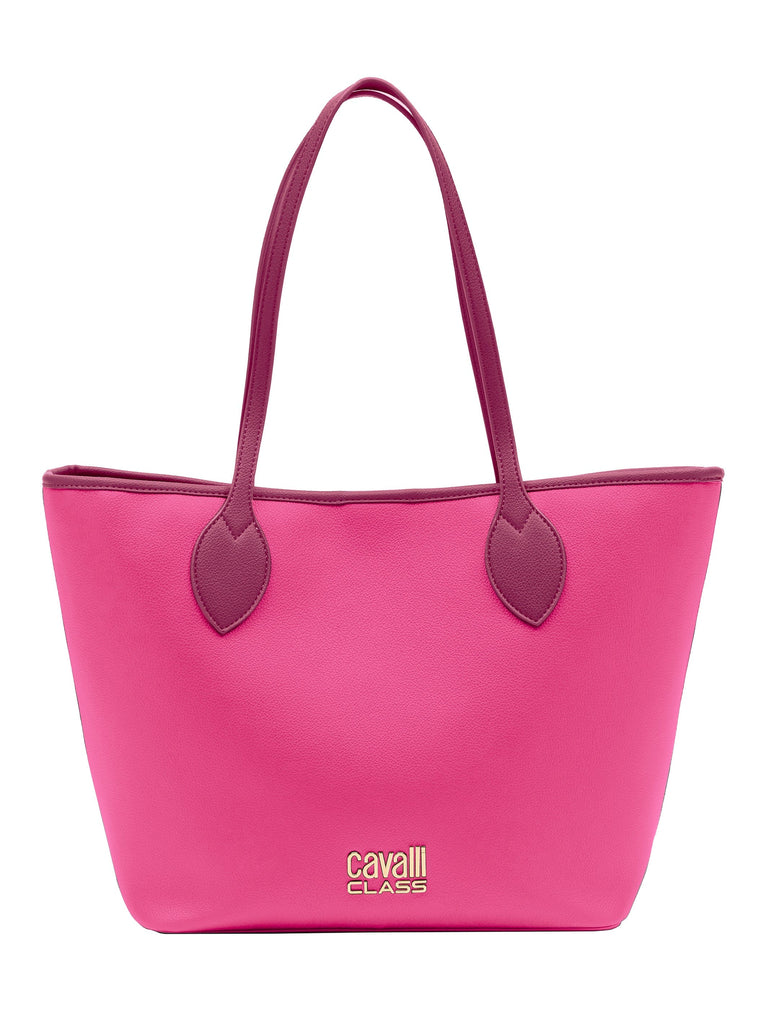 Cavalli Class RAVENNA Pink Large Everyday Soft Large Shopper Tote Bag