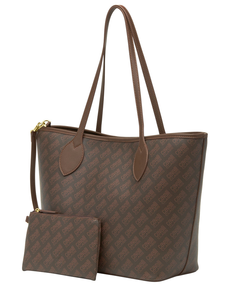 Cavalli Class RAVENNA Brown Everyday Soft Large Shopper Tote Bag