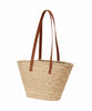 Cavalli Class CERVINIA Natural/Brown Medium Straw Beach Tote Bag