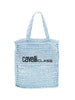 Cavalli Class PORTOFINO Light Blue Crochet Beach Shopper Bag