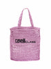 Cavalli Class PORTOFINO Light Purple Large Crochet Beach Shopper Bag