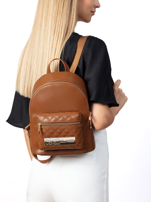 Cavalli Class SALERNO Brown Small Fashion Backpack