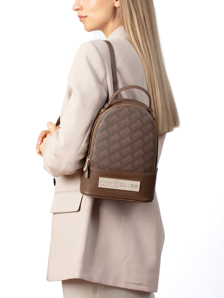 Cavalli Class CAPRERA Brown Small Fashion Backpack