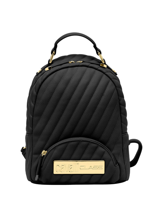 Cavalli Class ISCHIA Black Small Fashion Backpack