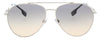 Burberry 0BE3128 1005G958 Full Rim Silver Aviator Sunglasses
