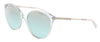 Michael Kors  Cateye Full Rim Clear Silver Sunglasses