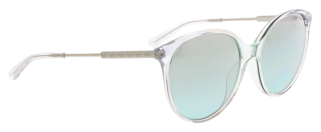 Michael Kors 0MK2168 39067C56 Cruz Cateye Full Rim Clear Silver Sunglasses